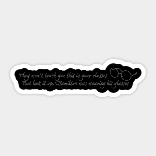 Hamilton-World was wide enough quote Sticker